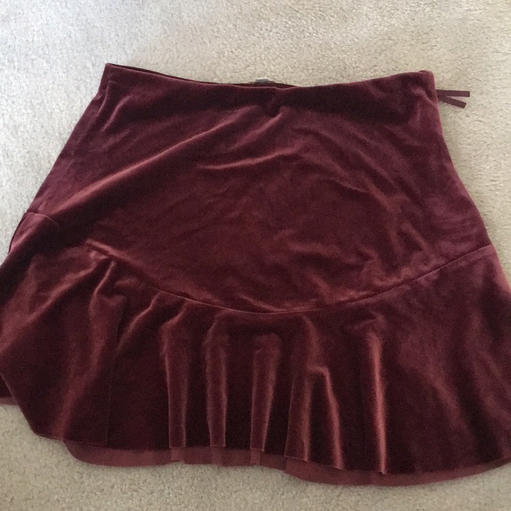 Maroon skirt